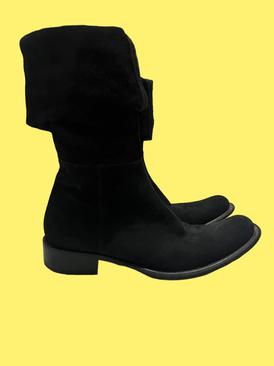 black suede boots size 7