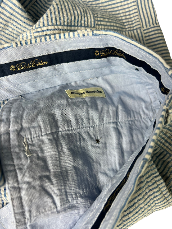 Mens Checks & Stripes Bermuda Shorts  XL
